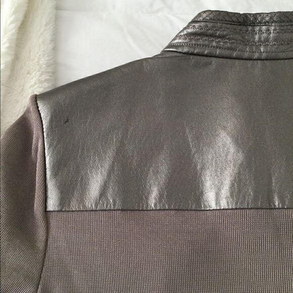Peter Nygard M metallic leather jacket w knit - Picture 8 of 12